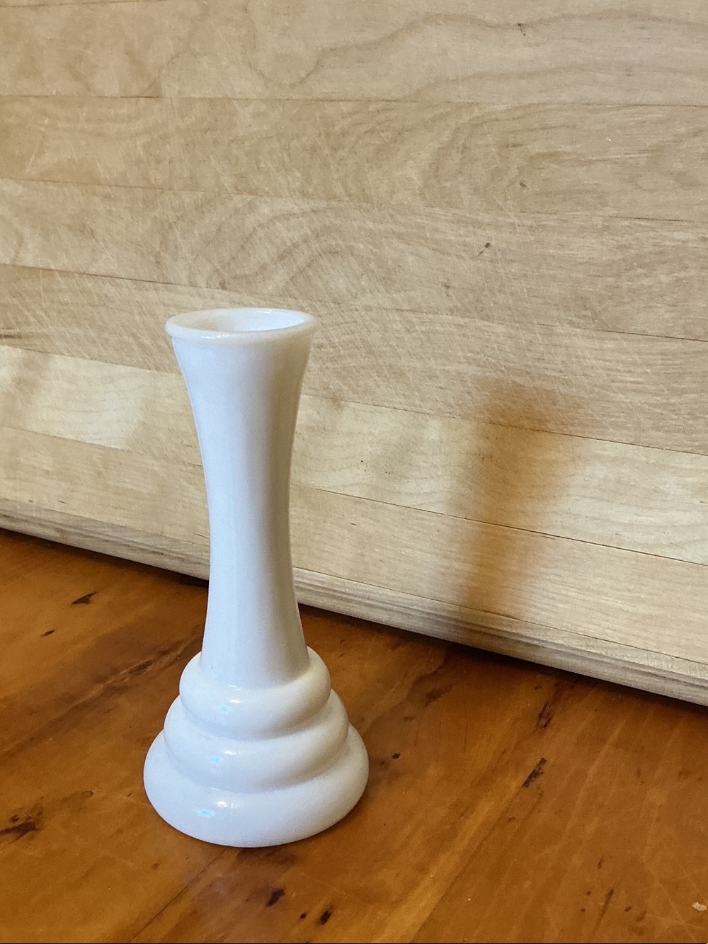 Vintage White Milk Glass Small Bud Vase
